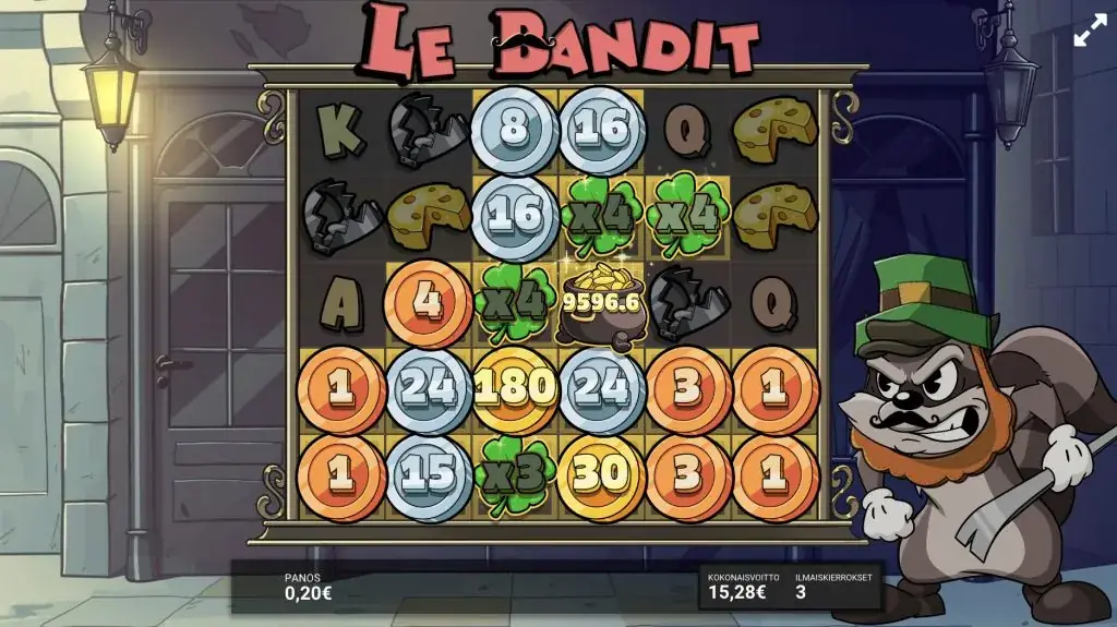 डेमो में Le Bandit का एक स्पिन